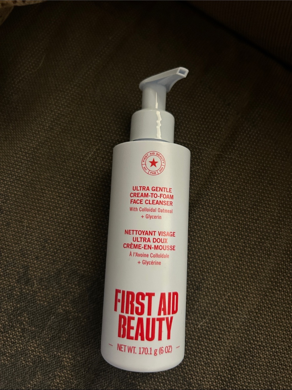 First Aid Beauty White Ultra Gentle Cream-to-Foam Face Cleanser